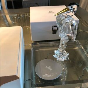 SWAROVSKI RETIRED SILVER CRYSTAL 1998 SILVER HERON